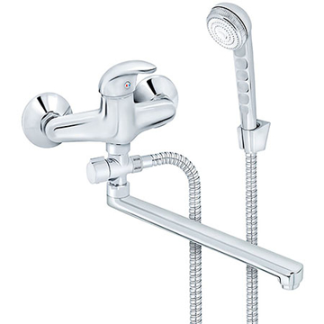 Slika Baterija PERLA za kadu i lavabo „Švedska“ sa ručnim tušem zidna jednoručna JP341001