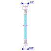 Slika Brinoks fleksibilno crevo 1/2-3/8 žensko-žensko 1000 mm