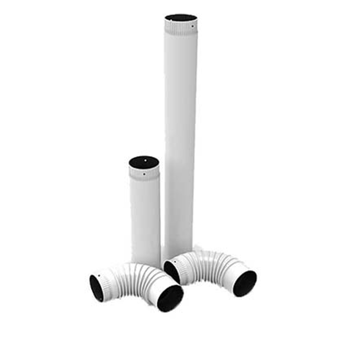 Slika Dimovodni komplet Ø 150 za etažnu peć BELI