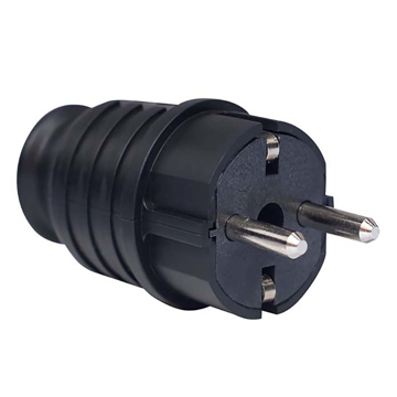 Slika Utikac dvopolni rastavni 214-NL Nopal-crni