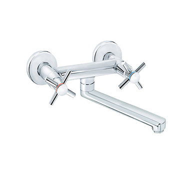 Zidna dvoručna baterija XO32120 sa pokretnim izlivom 200 mm