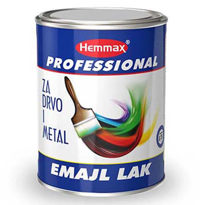 Beli uljani emajl lak 750 ml za zaštitu metalnih i drvenih površina