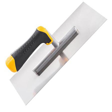 Ravna inox gleterica Hardy 28x12 cm sa ergonomskom ručkom za glet i malter