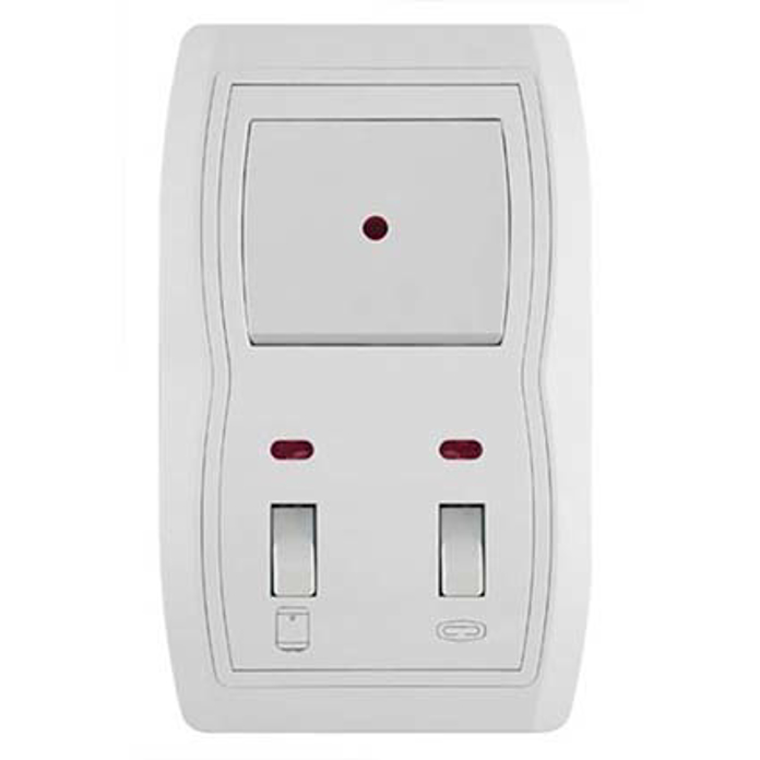 Vertikalni indikator za kupatilo Status sa jednopolnom sklopkom bele boje