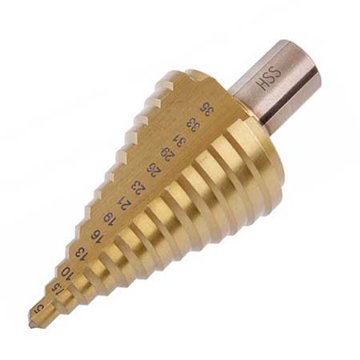 Slika Burgija stepenasta 5–35 mm 13 stepena HSS TiN / 20491