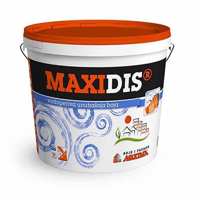 Slika MAXIDIS vodoperiva unutrašnja boja 5 litra