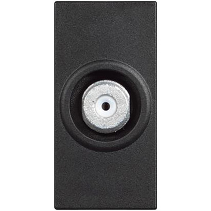 Slika Bticino Classia SAT TV utičnica F konektor 75Ω crna 1M RG4202F