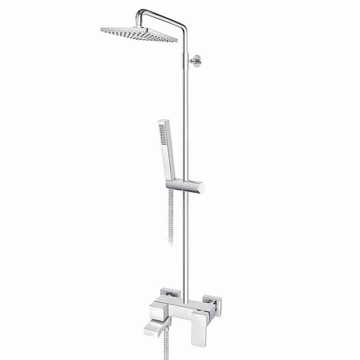 Baterija za tuš kadu QUADRO JQ37355 sa izlivom, ručnim i usponskim tušem