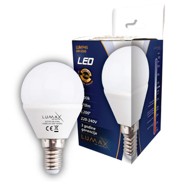 Slika Sijalica LED LUMP45-6W E14 6500K 540lm