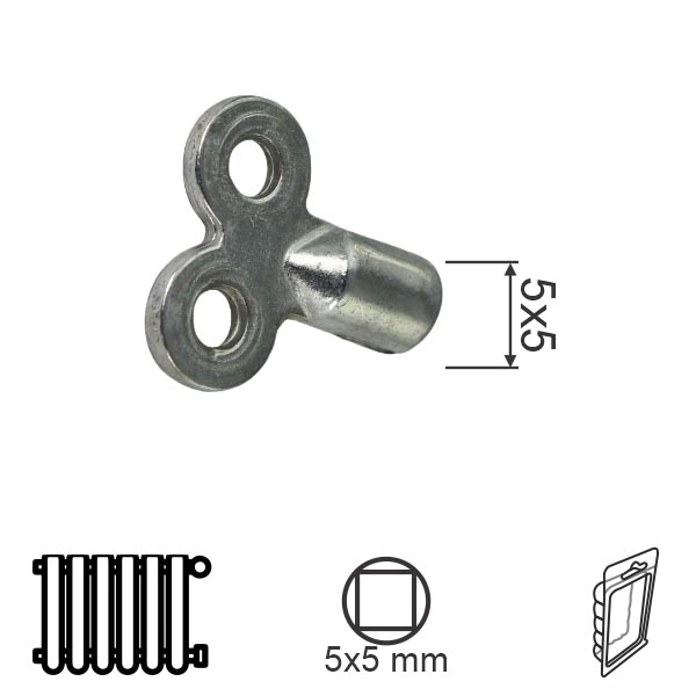 Slika Ključ za odzračivanje radijatora RK11 Ne 5x5mm (2kom)  DBP1