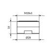 Slika Perlator PPM28N M28x1 za slavinu