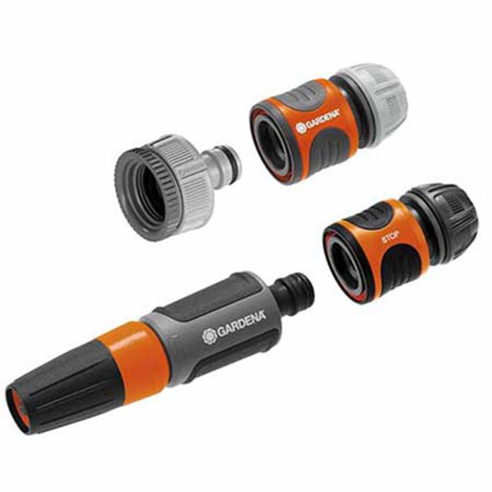 GARDENA komplet nastavaka za crevo 1/2 model 18291-20 sa mlaznicom i stop priključkom
