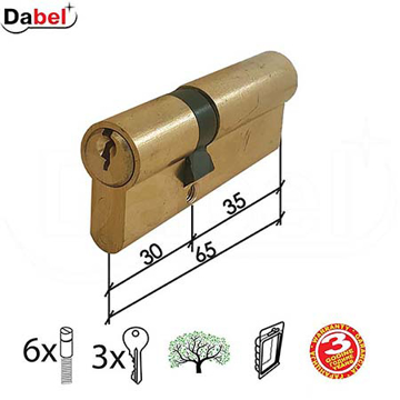 Slika Cilindar brave DABEL CL2036 Mat Ms 65 mm (30-35) 3K DBP1 – 3301047