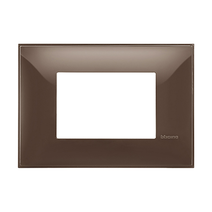 Slika Bticino Classia okvir 3M za doznu 503E/BP503N moka sjaj RAL 8014 R4803MK