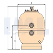 Slika Bazenski filter IML Lisboa Ø750 mm 21 m³/h