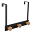 Slika ČIVILUK FIVE   3MTL 25X8,2X20CM METAL/DRVO CRNA 151569A