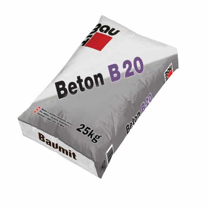 Baumit Beton B20 fabrički zamešan suvi beton za radove u kući i dvorištu