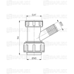 Slika Priključak za mašinu za sudove/veš 5/4″ sa priključkom ISAFLEX (2183)