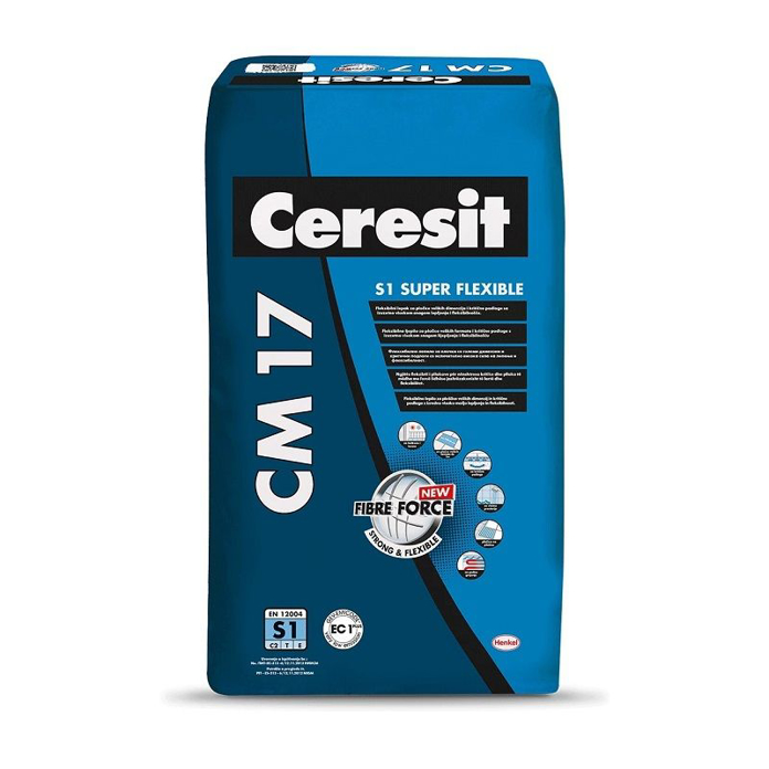 Slika Ceresit CM 17 Super Flexible – S1 lepak za pločice i kamen 25 kg