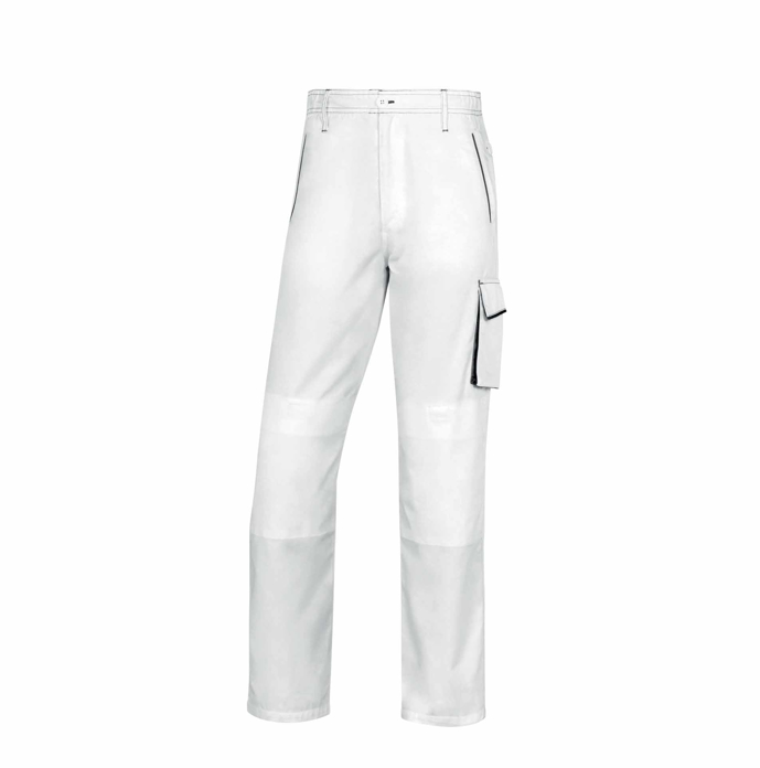 Belo sive radne pantalone MACH 6 PANOSTYLE  sa funkcionalnim džepovima i ojačanjima za kolena