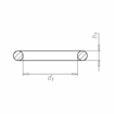Slika O-ring gumeni prsten NBR 70 Ø 34 x 3 mm