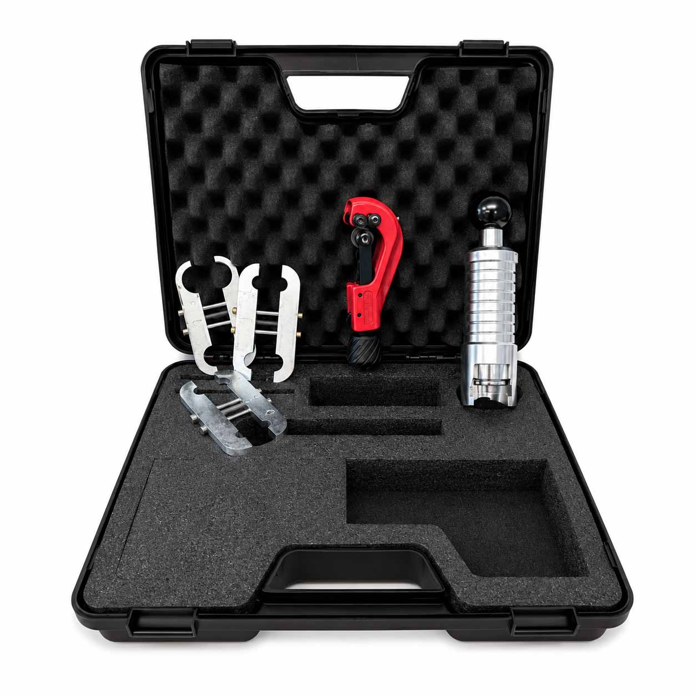 EUROTIS profesionalni set za pertlovanje i presovanje inox cevi u transportnom koferu